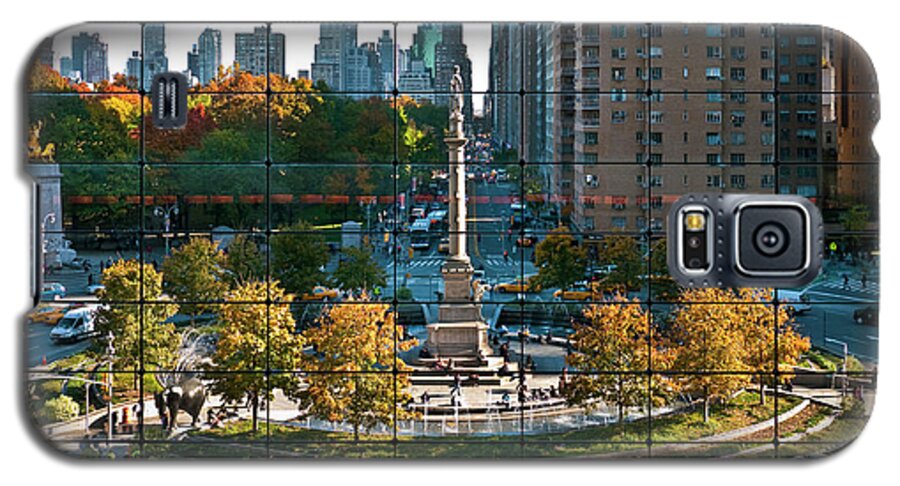 Nyc Galaxy S5 Case featuring the photograph Columbus Circle by S Paul Sahm
