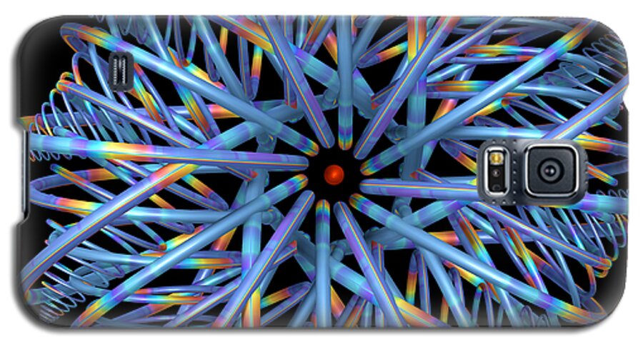 Abstract Galaxy S5 Case featuring the digital art Conjecture 3 by Manny Lorenzo