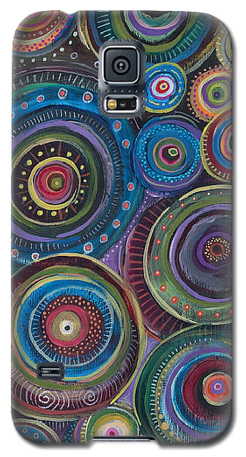 Continuum Galaxy S5 Case featuring the painting Continuum by Tanielle Childers