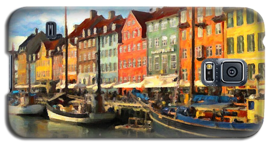 Urban Galaxy S5 Case featuring the painting Copenhagen by Chris Armytage