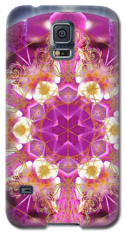 Exotic Galaxy S5 Case featuring the digital art Cosmic Love by Alicia Kent
