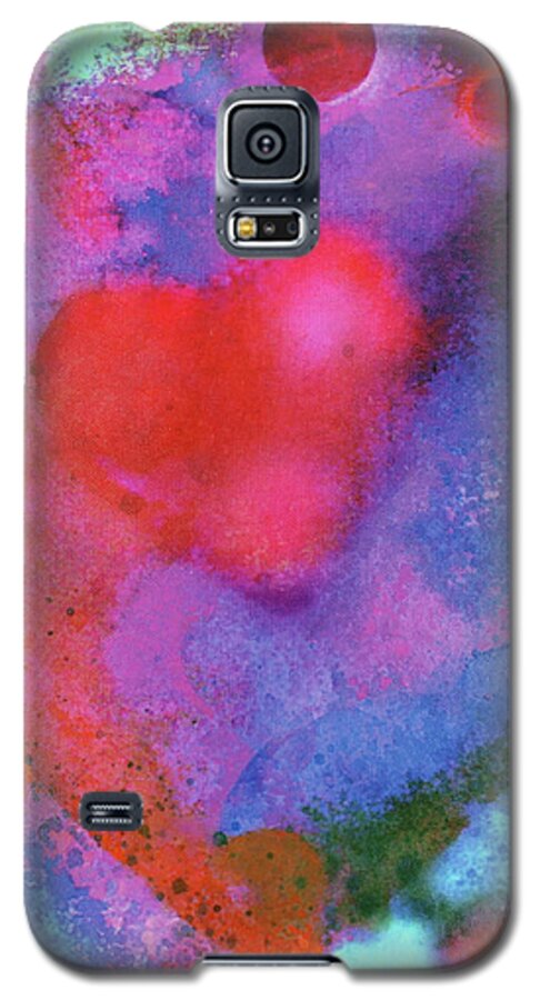 Love Galaxy S5 Case featuring the painting Cosmic Love by John Dyess