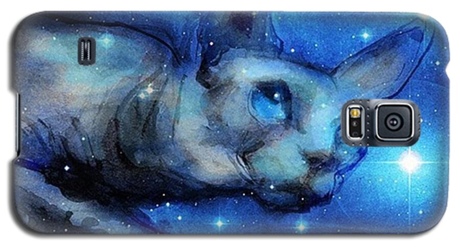 Sphynxlair Galaxy S5 Case featuring the photograph Cosmic Sphynx Painting By Svetlana by Svetlana Novikova
