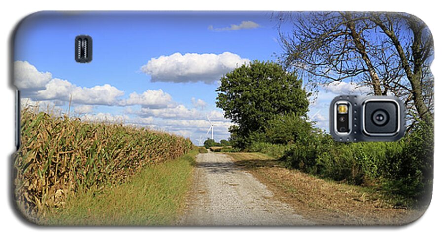 Road Galaxy S5 Case featuring the photograph Country Road in Benton County, Indiana by Scott Kingery