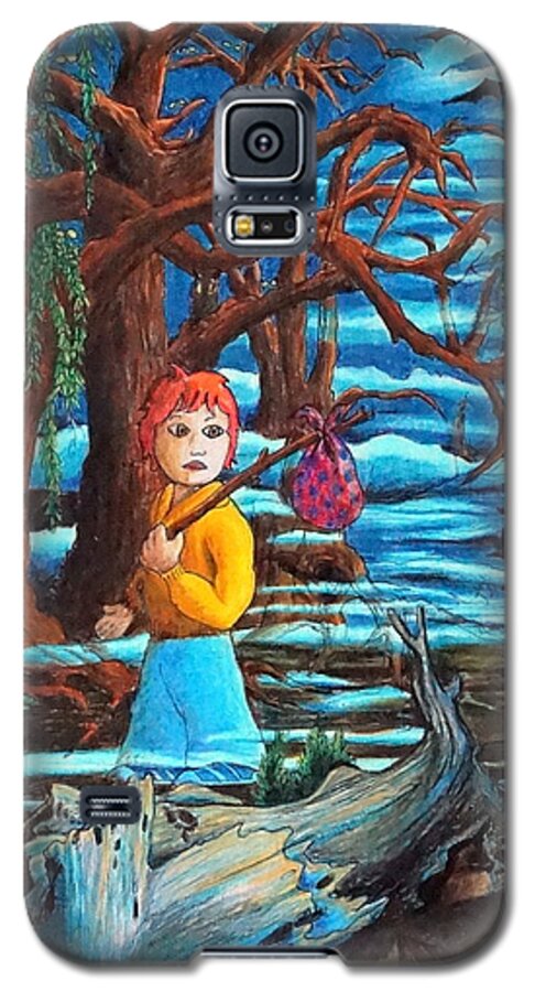 Night Galaxy S5 Case featuring the painting Courage ... by Matt Konar
