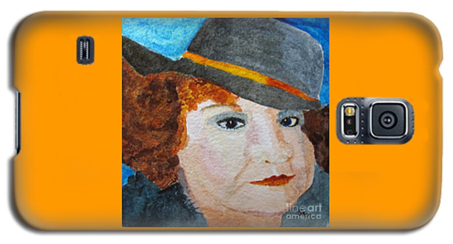 Cousin Galaxy S5 Case featuring the painting Cousin Jo by Sandy McIntire