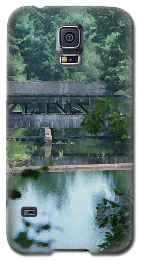 Covered Bridge Galaxy S5 Case featuring the photograph Covered Bridge by Geoff Jewett