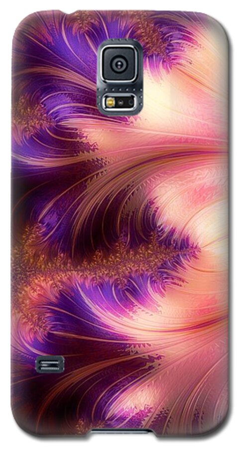 Cream Galaxy S5 Case featuring the photograph Cream and Purple Haze by Diane Lindon Coy