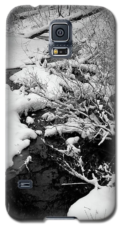 Winter Galaxy S5 Case featuring the photograph Creek Cloaked in Winter by Scott Kingery