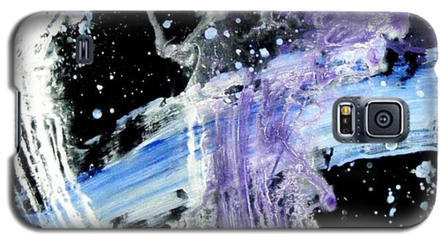 Abstract Art Galaxy S5 Case featuring the painting Cruising by Pearlie Taylor