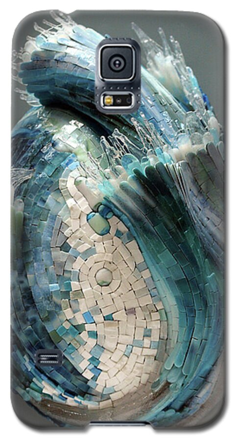 Water Galaxy S5 Case featuring the sculpture Crysalis II by Mia Tavonatti
