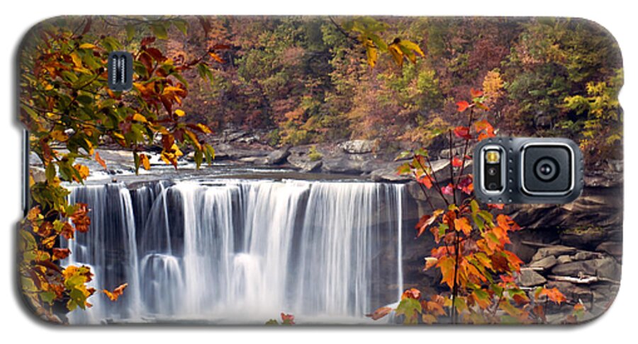 Waterfall Galaxy S5 Case featuring the photograph Cumberland Falls two by Ken Frischkorn