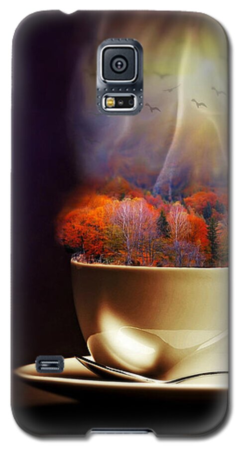 Nature Galaxy S5 Case featuring the digital art Cup of Autumn by Lilia S