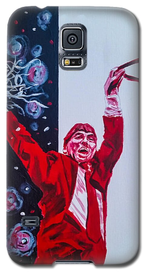 Jim Valvano Galaxy S5 Case featuring the painting Cutting Down The Net - Jimmy V by Joel Tesch