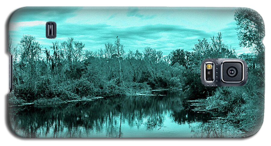 Sarasota Galaxy S5 Case featuring the photograph Cyan Dreaming - Sarasota Pond by Madeline Ellis