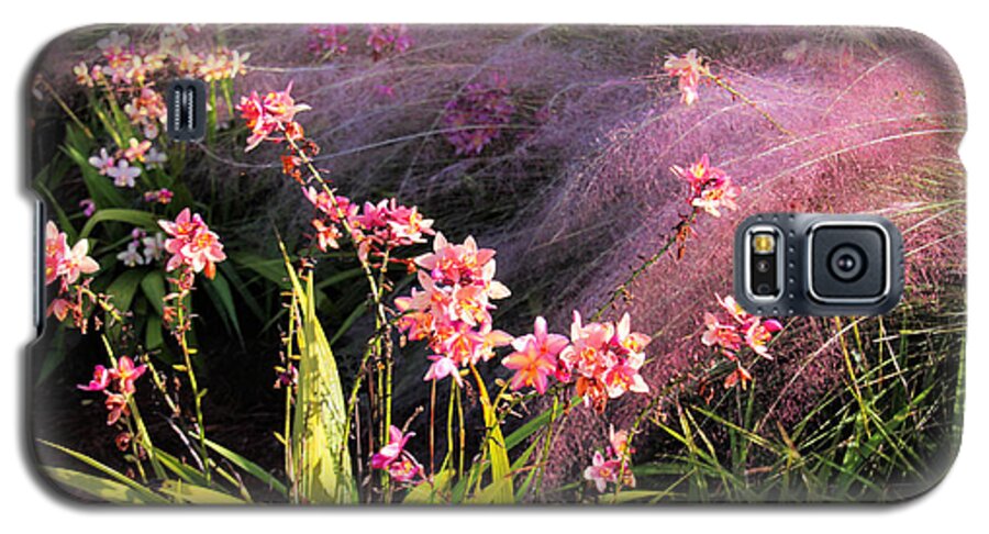 Flower Galaxy S5 Case featuring the photograph Dance of the Orchids by Rosalie Scanlon