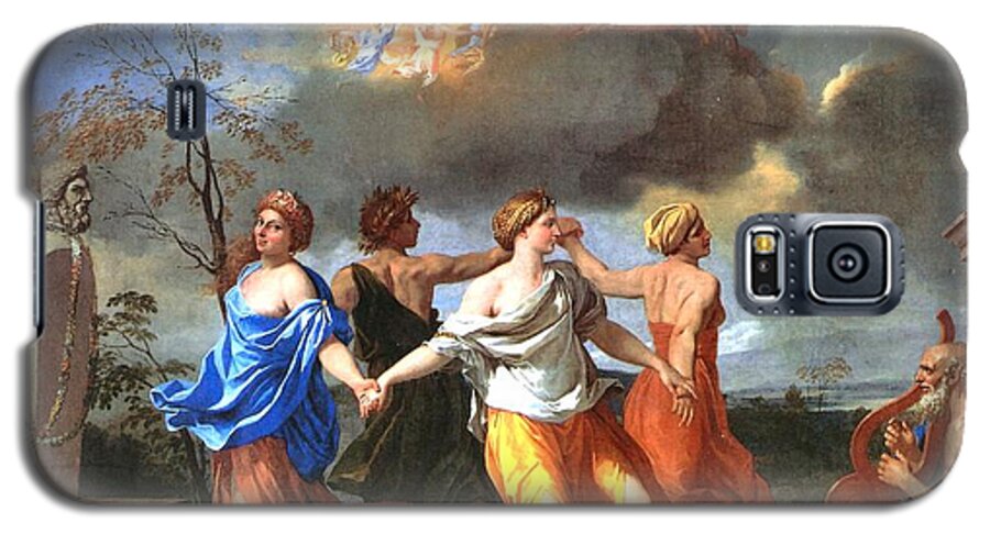 Nicolas Poussin Galaxy S5 Case featuring the painting Dance to the Music of Time by Nicolas Poussin