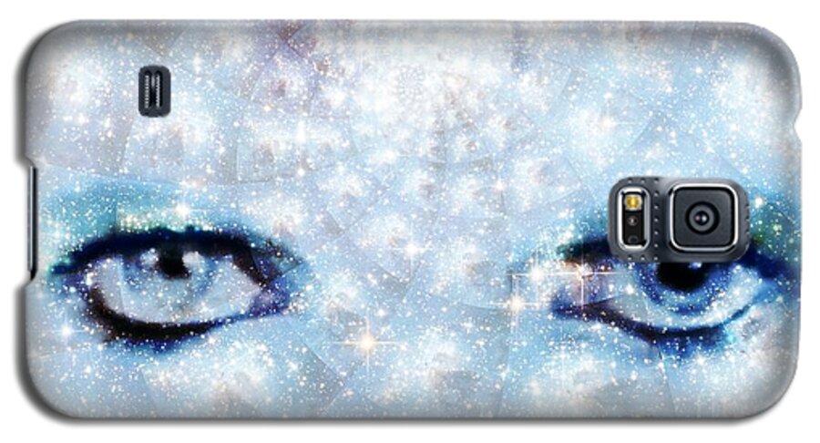 David Bowie Galaxy S5 Case featuring the digital art David Bowie / Stardust by Elizabeth McTaggart