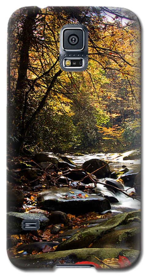 Fall Galaxy S5 Case featuring the photograph Deep Creek Mountain Stream by Bob Decker