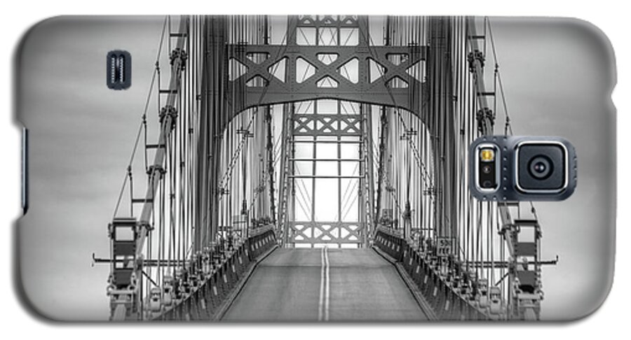Bridge Galaxy S5 Case featuring the photograph Deer Isle Sedgwick Bridge by John Meader