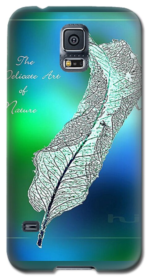 Leaf Galaxy S5 Case featuring the mixed media Delicate Art by Hartmut Jager