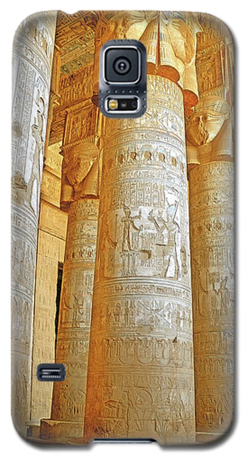 Dendera Galaxy S5 Case featuring the photograph Dendera Temple by Nigel Fletcher-Jones