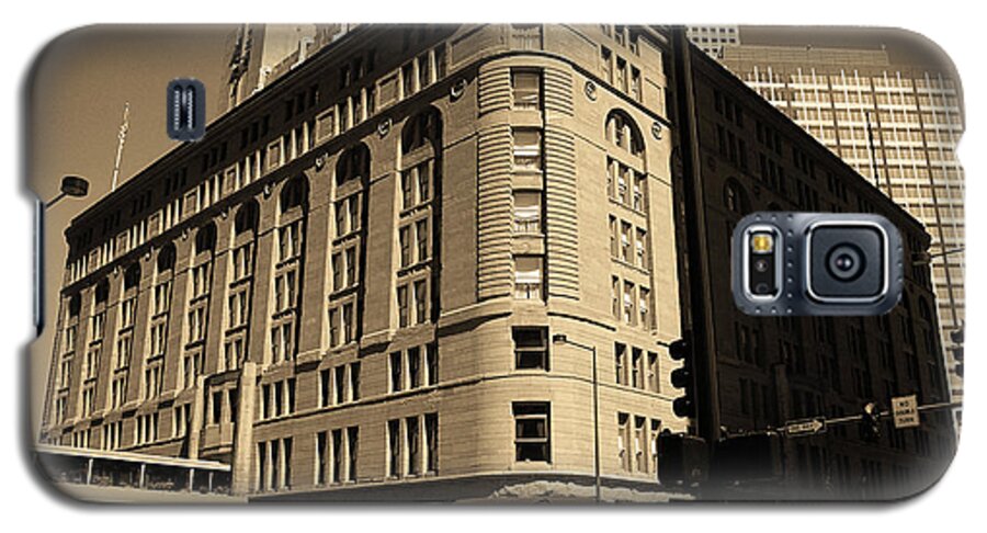 America Galaxy S5 Case featuring the photograph Denver Downtown Sepia by Frank Romeo