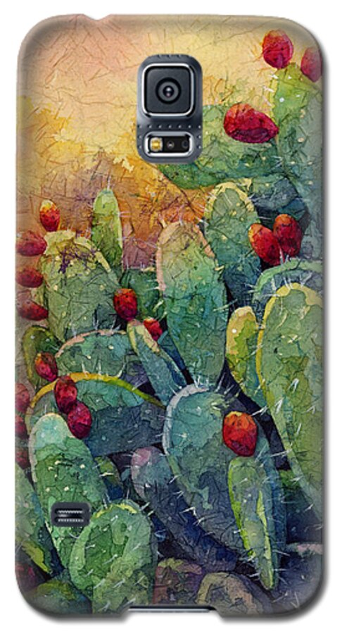 Cactus Galaxy S5 Case featuring the painting Desert Gems 2 by Hailey E Herrera