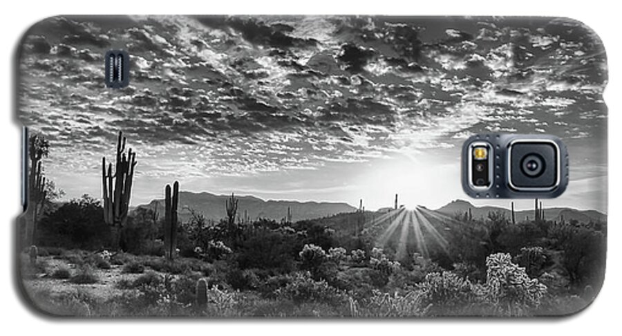Arizona Trip 2016 Galaxy S5 Case featuring the photograph Desert Sunrise by Monte Stevens