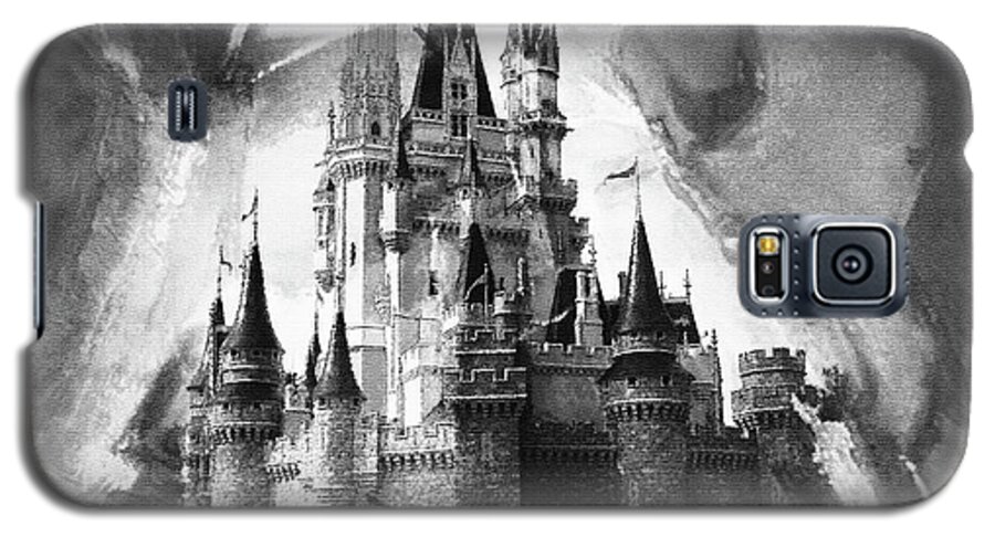 Castle Galaxy S5 Case featuring the painting Disney World 031 by Gull G