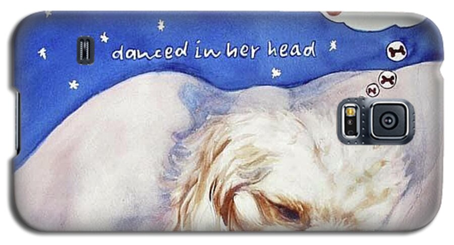 Dogs Galaxy S5 Case featuring the painting Doggie Dreams by Diane Fujimoto