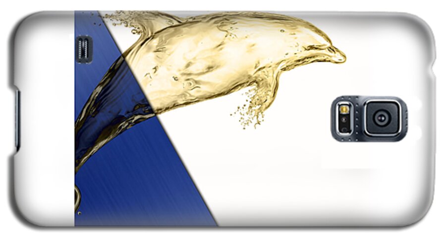 Fantasy Galaxy S5 Case featuring the mixed media Dolphin Collection by Marvin Blaine