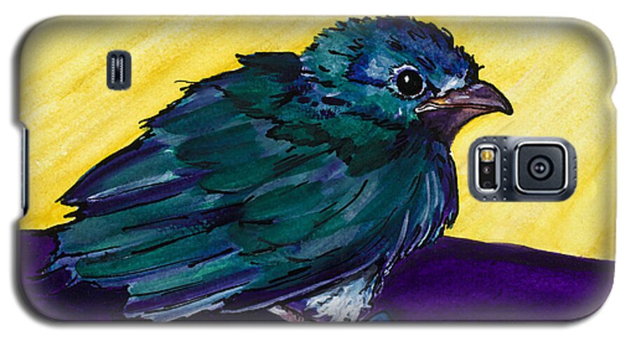 Bird Galaxy S5 Case featuring the painting Dominique by Dale Bernard