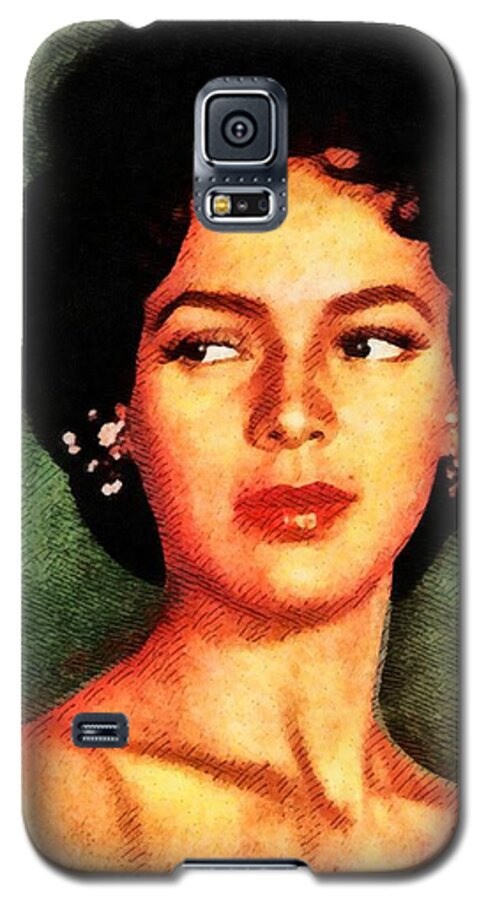 Hollywood Galaxy S5 Case featuring the painting Dorothy Dandridge, Vintage Hollywood Legend by Esoterica Art Agency