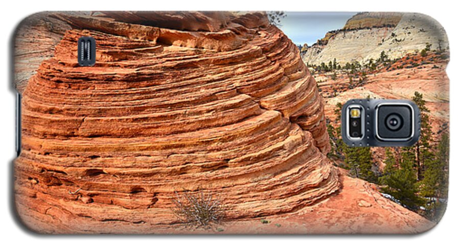 Zion National Park Galaxy S5 Case featuring the photograph Double Beehive by Ray Mathis