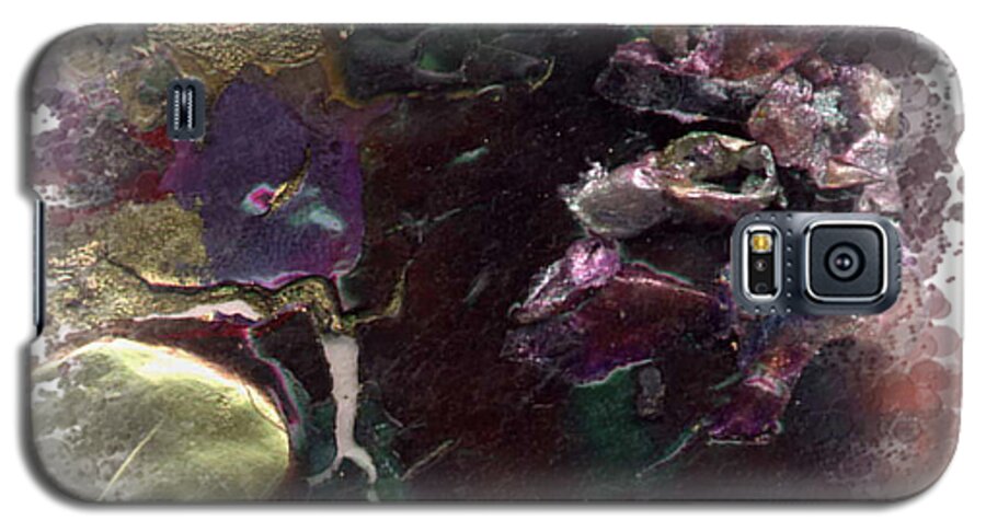 Abstract Galaxy S5 Case featuring the mixed media Down in the Valley by Angela L Walker