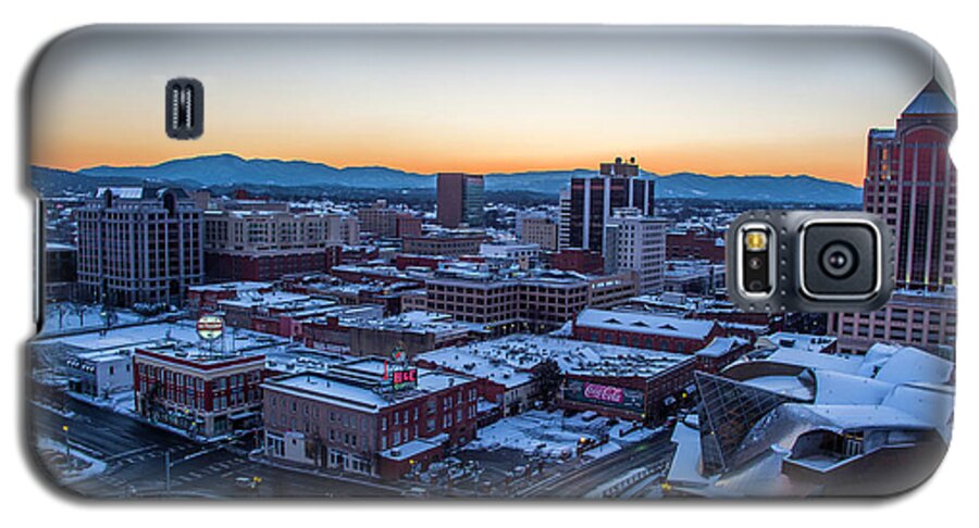 Roanoke Galaxy S5 Case featuring the photograph Downtown Roanoke Twilight by Star City SkyCams