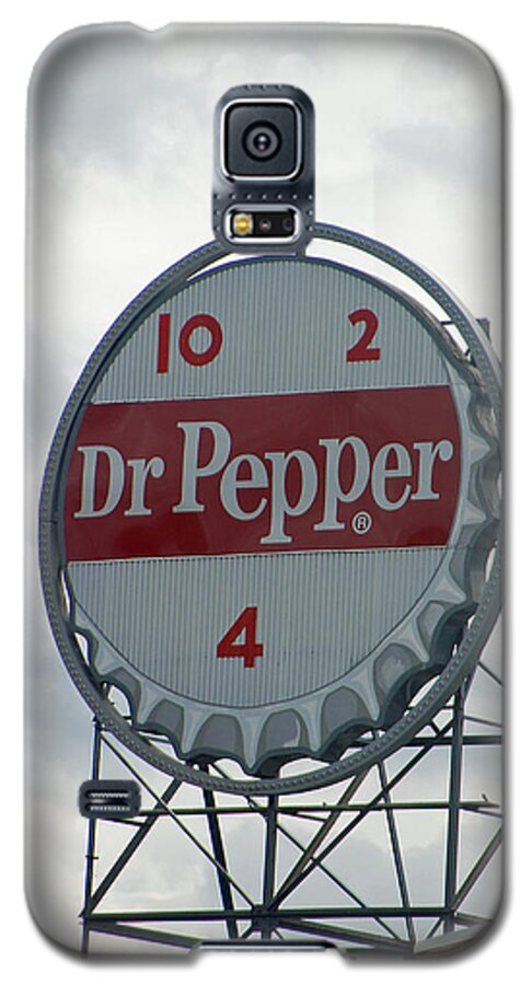 Dr. Pepper Galaxy S5 Case featuring the photograph Dr. Pepper Sign - Roanoke Virginia by Suzanne Gaff