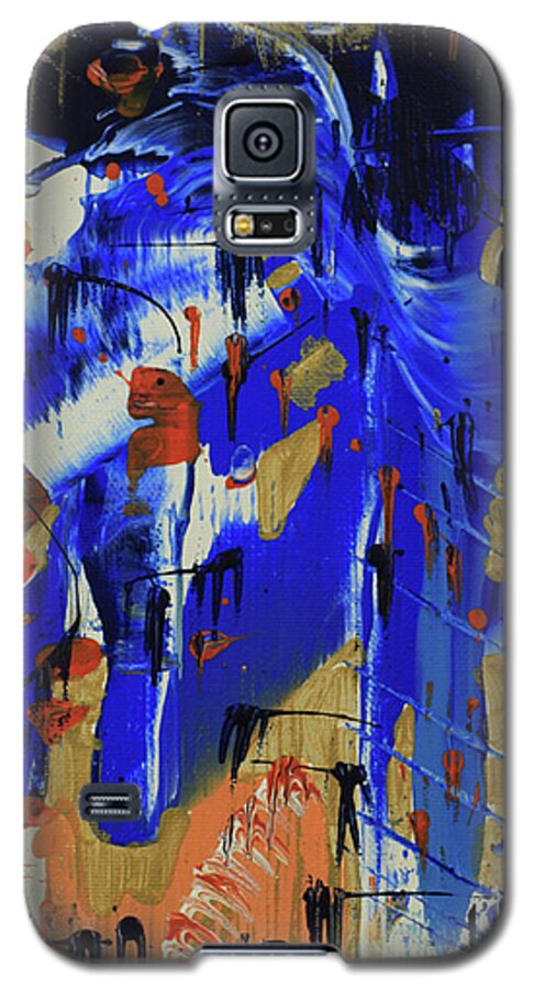 Acrylic Galaxy S5 Case featuring the painting Dreaming Sunshine III by Cathy Beharriell