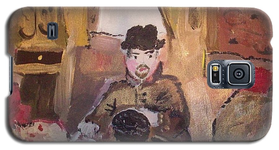 Hats Galaxy S5 Case featuring the painting Edwardian Hats by Judith Desrosiers