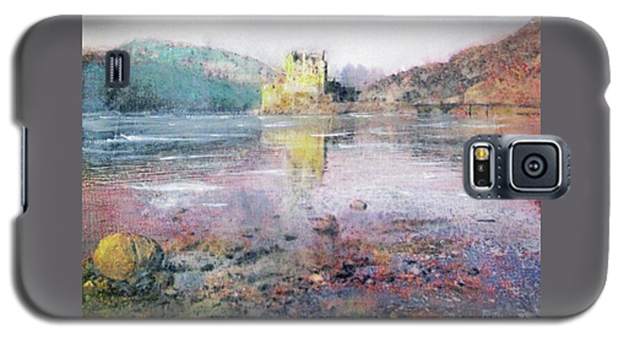 Eilean Donan Galaxy S5 Case featuring the painting Eilean Donan Castle by Richard James Digance