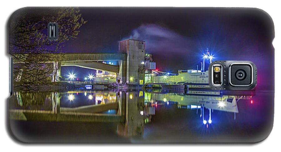 St. Lawrence Galaxy S5 Case featuring the photograph English River at Lafarge, Napanee by Roger Monahan