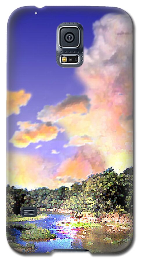 Landscape Galaxy S5 Case featuring the digital art Evening Star by Steve Karol