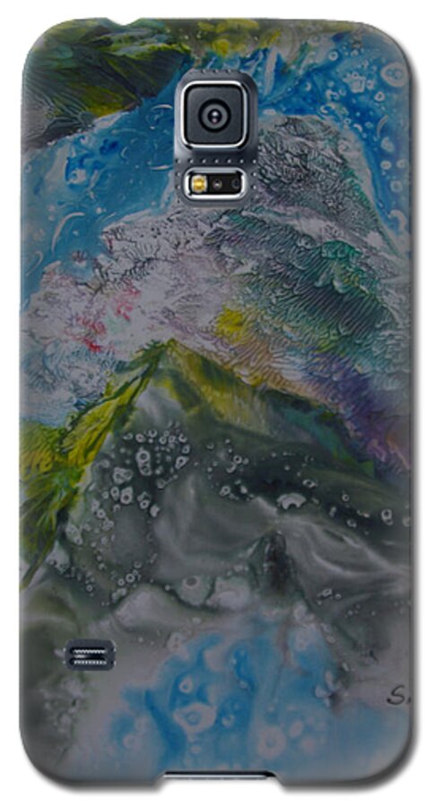 Watercolor Galaxy S5 Case featuring the painting Exotic Landscape # 76 by Sima Amid Wewetzer