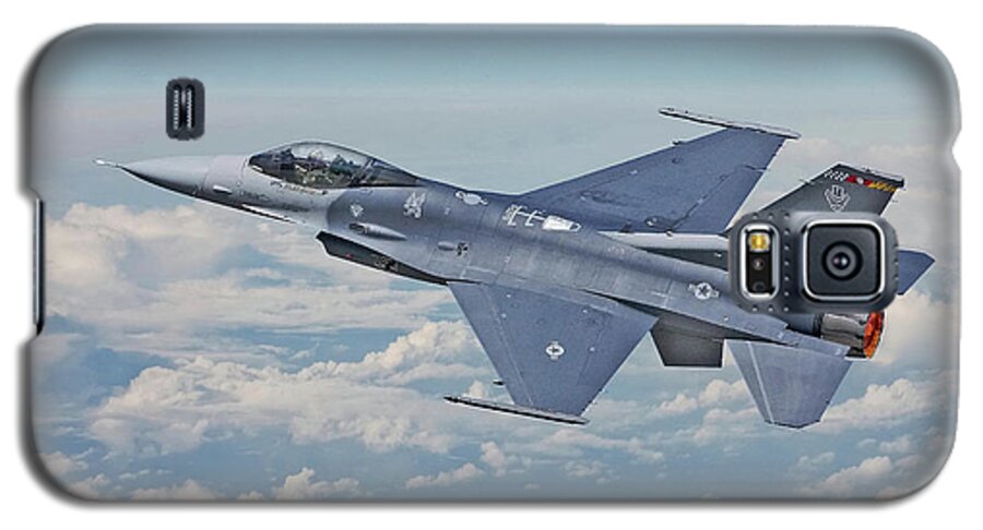 Aircraft Galaxy S5 Case featuring the digital art F16 - Fighting Falcon by Pat Speirs