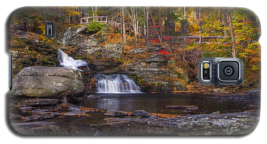 George W. Childs Park Galaxy S5 Case featuring the photograph Factory Falls by Mark Papke