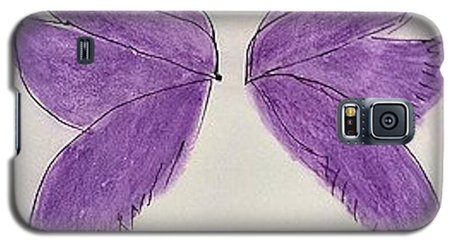 Fairy Wings Galaxy S5 Case featuring the painting Fairy Wings For Sale by Margaret Welsh Willowsilk