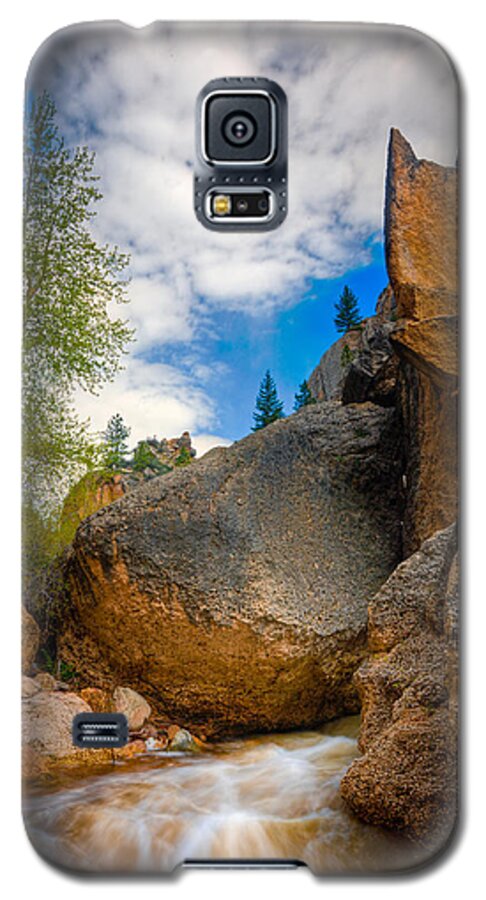 Flowing Galaxy S5 Case featuring the photograph Fast-Flowing Crazy Woman by Rikk Flohr