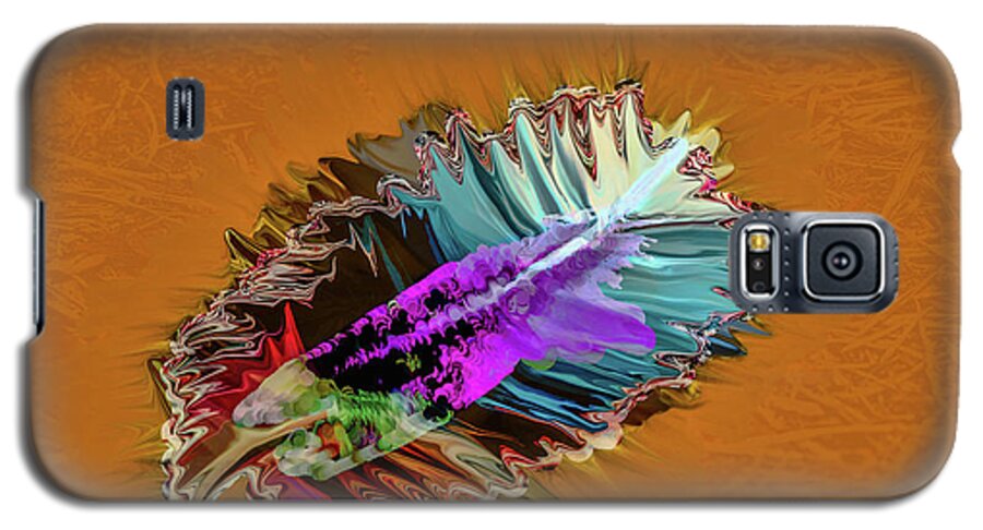 Feather Galaxy S5 Case featuring the digital art Feather #h8 by Leif Sohlman