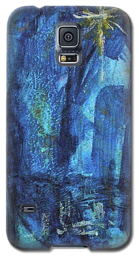 Abstract Art Galaxy S5 Case featuring the painting Finding the Star by Mary Sullivan